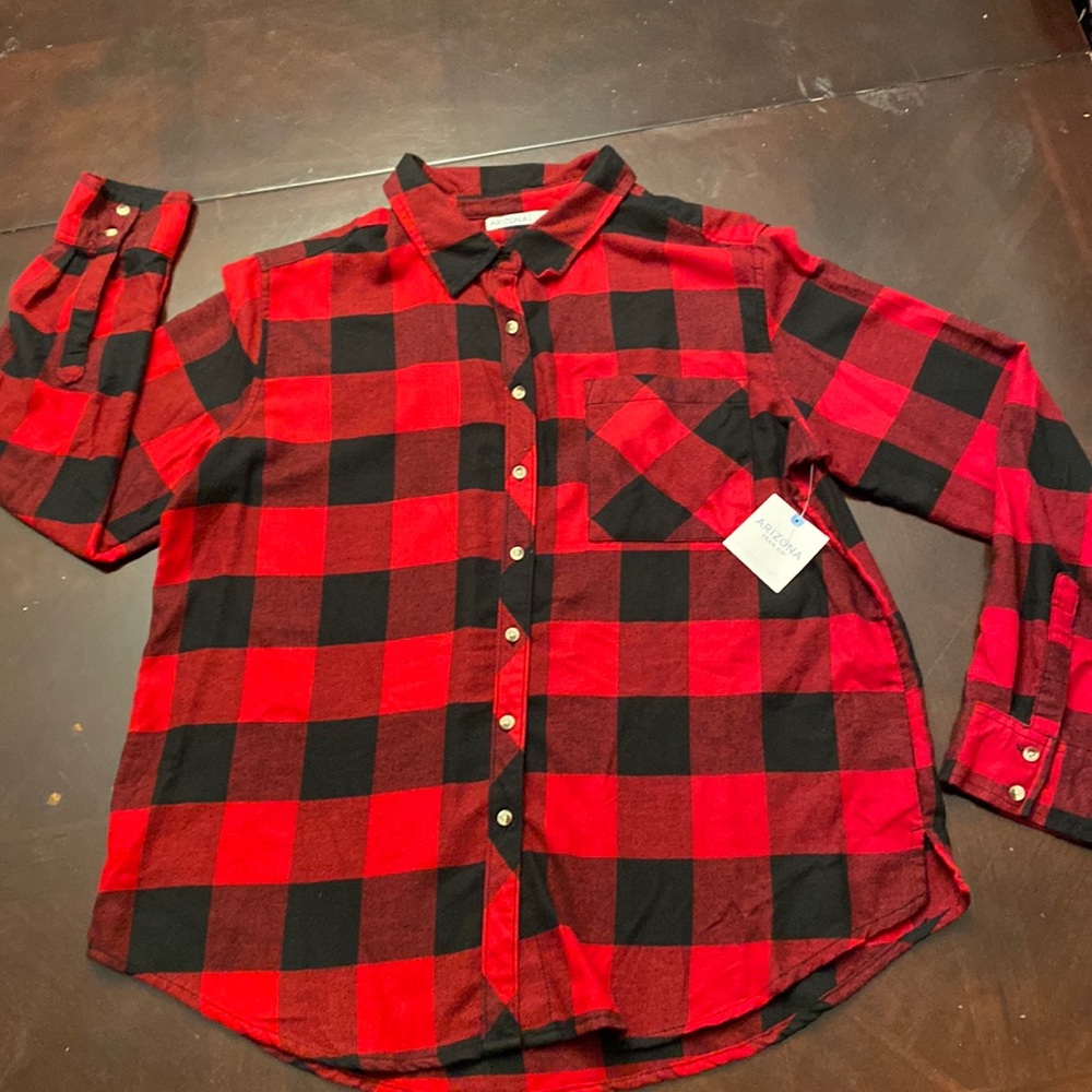 Red/Black Plaid flannel Arizona Company